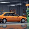 AIで作成した自動車の画像