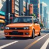 AIで作成した自動車の画像