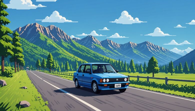 AIで作成した自動車の画像