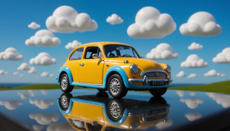 AIで作成した自動車の画像